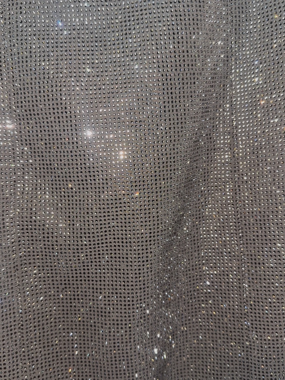 Strapless Silver Crystal Mini Dress - Picture 4 of 4